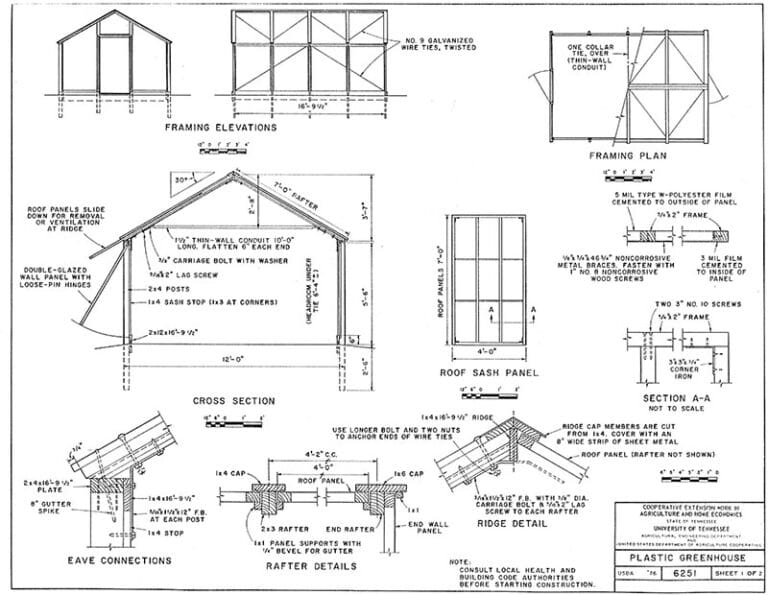 High Tunnel Construction Plans – University of Tennessee